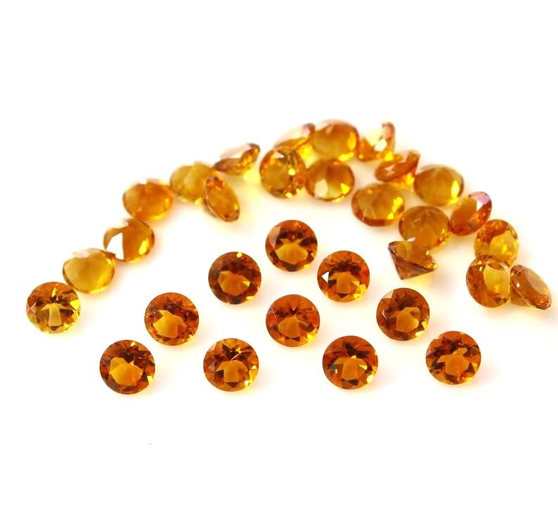 Citrine naturelle 5mm pour fabriquer vos bijoux d'été faits main