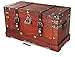 Produktbild Brynnberg Schatztruhe groß mit Schloss 39x18x21cm Holztruhe Schatzkiste Piraten Schatzsuche Holz Kolonialstil Piratentruhe Geldtruhe