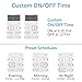 UltraPro Indoor Plug-in Digital Timer, ON/Off Button, Custom Settings, Presets/Countdown, 2 Polarized Outlets, Ideal for Lamps, Hard-to-Reach Lighting, Seasonal, LED, 45183