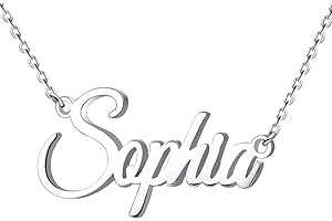 Personalized Sterling Silver Name Necklace: A Timeless Treasure for Loved Ones