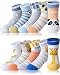 Adorel Calze Calzini Corti Divertenti Cotone Bambino 10 Paia Calzini Estivi (Panda e Giraffa) 21-23 (Dimensioni del produttore S)