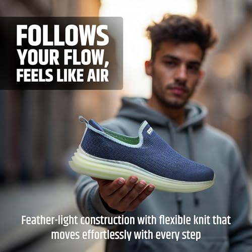 Image of ASIAN Men Wind PRO-09 Casual Wear and Walking Shoes Without Laces for Men & Boys with Upper Mesh Fabric - Lightweight, Comfortable, Breathable, and Perfect for Walking and Daily Use