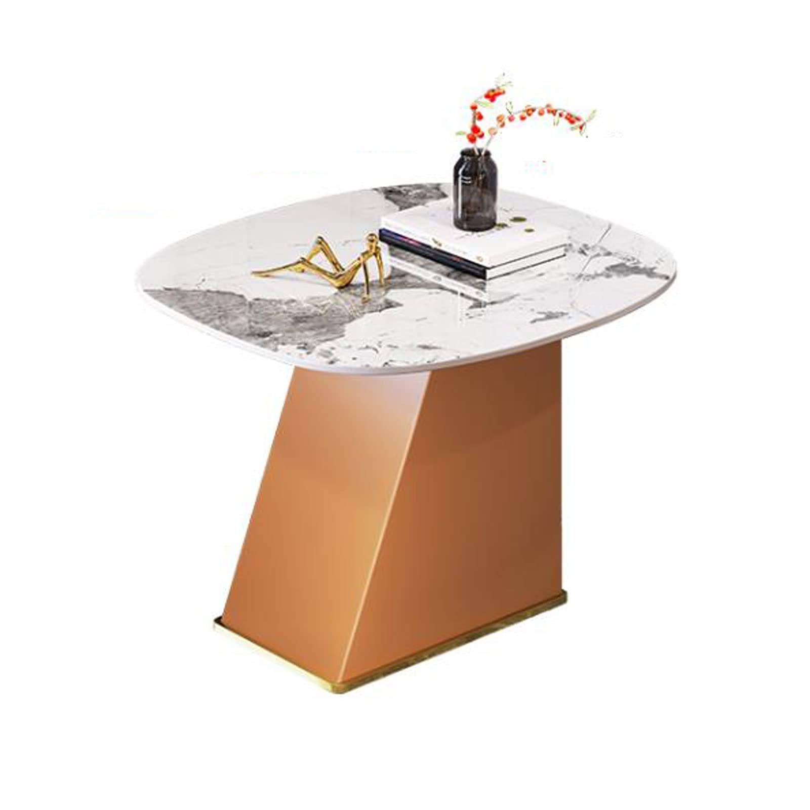 Table basse petite table d'appoint orange pour optimiser les petits espaces