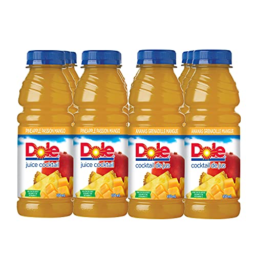Dole Pineapple Passion Mango Juice Cocktail, 450 ml Bottles, 12 Pack