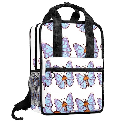 Sac à dos pour garçons cadeau original papillon multicolore ajustable