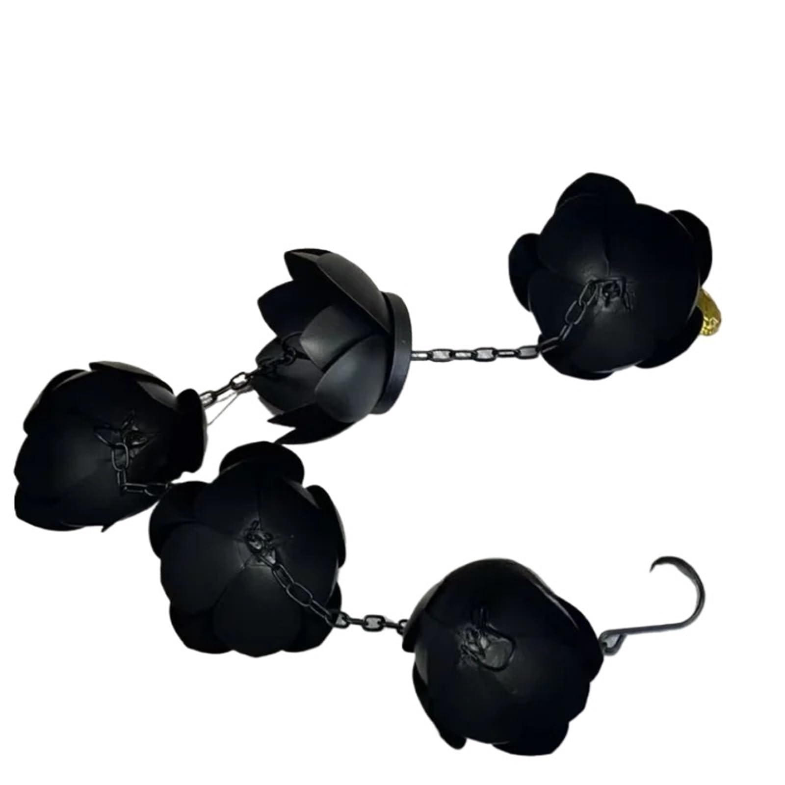 Cadena de lluvia loto decorativa para crear un ambiente relajante en terrazas y porches