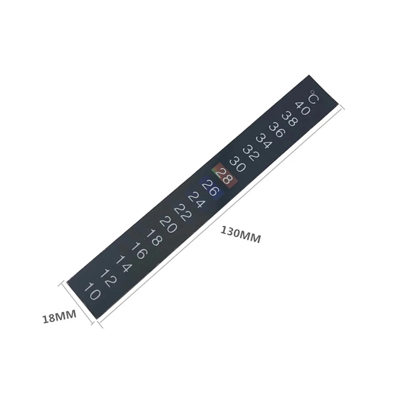 Attrezzatura per la produzione di birra Striscia termometrica adesiva digitale LCD da 10 pz/lotto 10-40 ℃, nastro adesivo adesivo for la produzione di vino, birra, acquario, acquario Attrezzatura per