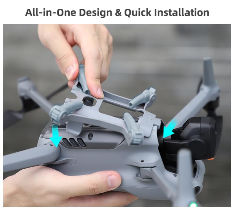 Landing Gear Kit for Your DJI Air 3 Drone - Drone Valley Gear (Orange)