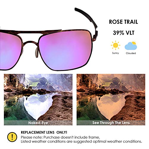 Image of BLAZERBUCK Anti-salt Polarized Replacement Lenses & Nose Piece for Oakley Deviation OO4061 Sunglass
