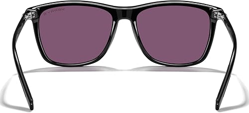 Miniatura 180 de MERRY'S S8286 Lentes de sol polarizados de aluminio, unisex, estilo de época, para hombres y mujeres 0c03 Marco negro/lente de espejo verde/patillas