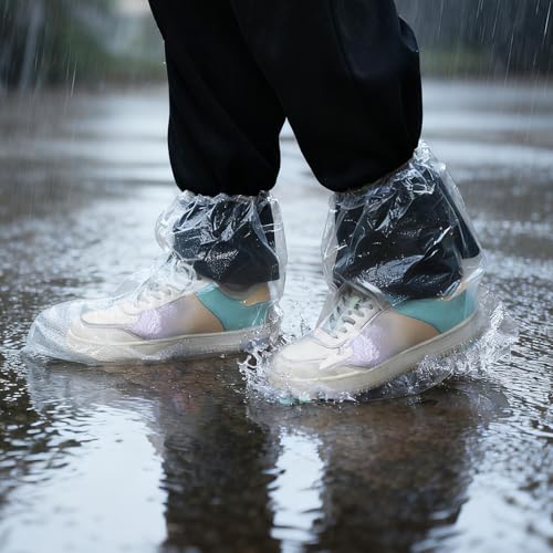 10 Pairs Waterproof Shoe Covers for Rain,Non-Slip Indoor Outdoor Rain Cover for Shoes,Disposable...