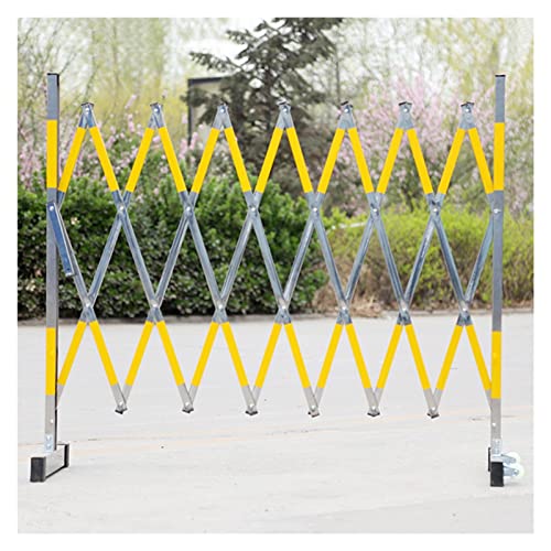 JYBNBBE Telescopic Traffic Fence Folding Portable Scissor Gate,Retractable Traffic Barricade,Adjustable 1.2m High Driveway Fence, Folding Road Garage Portable Maintenance Scissor Gate, 2 Colours