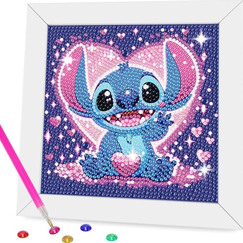 cdsnxore Diamond Art Kits Adults with Frame Easy - Stitch Diamond Painting Kits Mini Diamond Art Painting for Home Wall Decor(7x7 inch) (307)