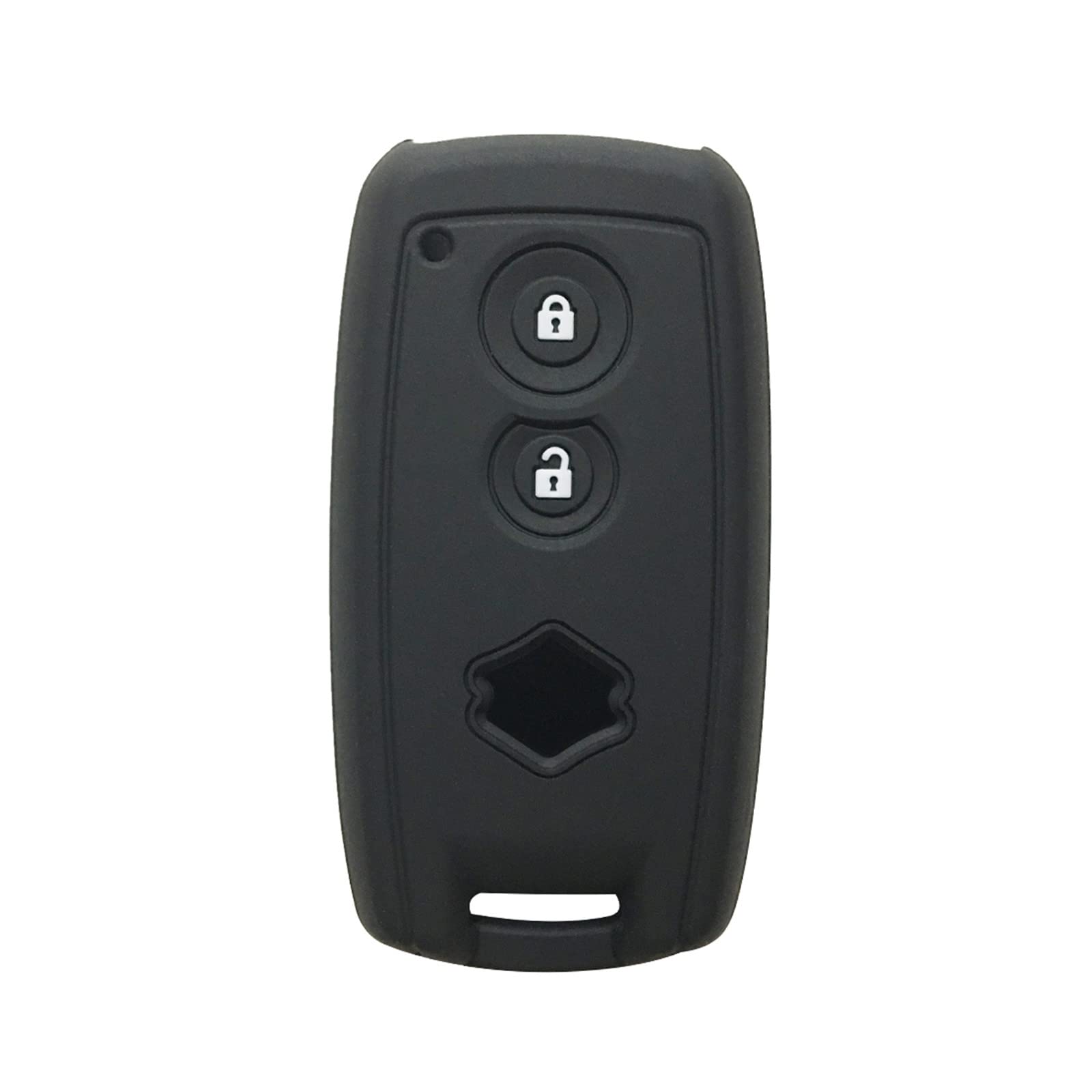 Silicone Car Key Cover Case fit for Suzuki Grand Vitara Swift SX4 S-Cross XL-7 kuyucha sch4 Key Shell Accessories (Black)