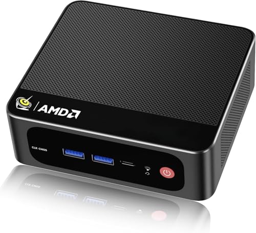 Image of Beelink SER5 MAX Mini PC, AMD Ryzen 7 6800U (8C /16T up to 4.7GHz), 24GB LPDDR4 500GB SSD,Mini Computer Support Triple 4K Display /2.5G LAN /WiFi 6 /BT5.2, Business Office Desktop Computer