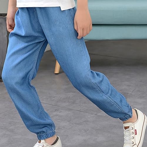 Boys Joggers Pants with Pocket Pull On Lightweight Athletic School Jeans-Style Pants Sweatpants Kids 3-10Y Gift3