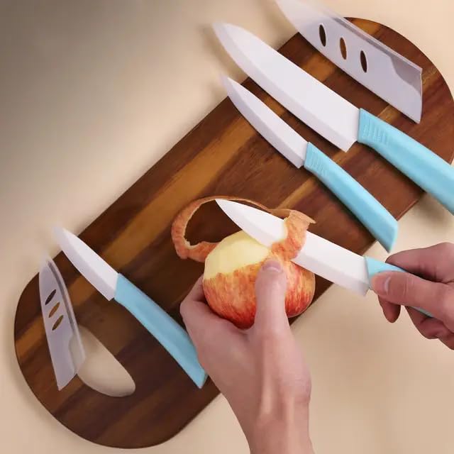 Image of Ceramic Chef Knife - Professional Ceramic Kitchen Knives for Fruits & Vegetables (4IN)