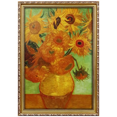Image of FJXMFRAME 13x19 Picture Frame Gold Vintage Picture Frames Wood | Shatter-resistant Plexiglass, Wall Hanging