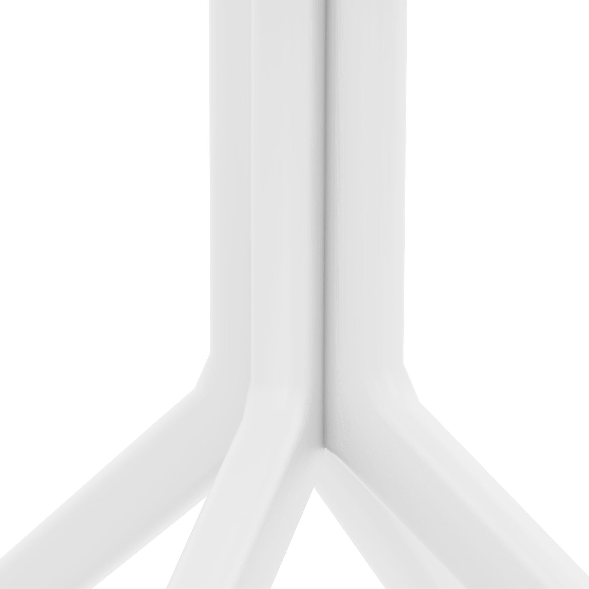 CLP Tavolo Sky 80 x 80 cm I Tavolo da Giardino, Resistente alle intemperie e ai Raggi UV I Tavolo Quadrato da Balcone, Colore:Bianco