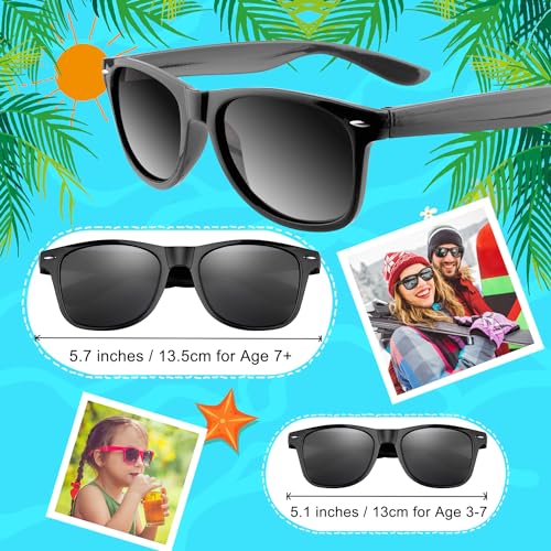 Morcheiong 12 Pack Party Sunglasses in Bulk for Birthday Summer Party Goody Bag Fillers Favors (Black)3