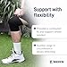 Nikken KenkoTherm - Knee Wrap Large 1834 - Black Stretch Support with Ceramic Reflective Fibers for Running, Weightlifting, Basketball - Men and Women