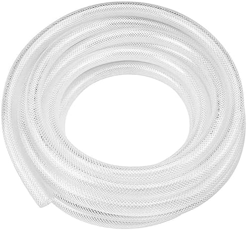 Clear Braided PVC Hose 19mm ID, 3/4 Inches Hose, 3 Metre, Reinfor...