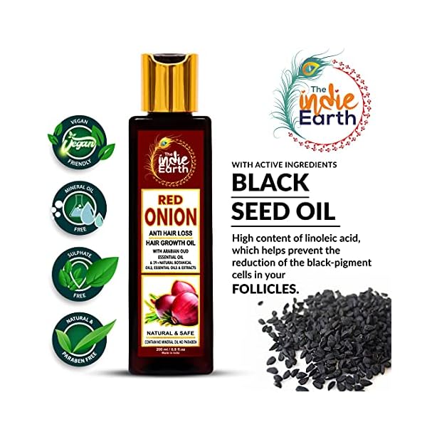 THE-INDIE-EARTH-RED-ONION-ANTI-HAIR-LOSS-HAIR-GROWTH-OIL-WITH-PURE-ARGAN-JOJOBA-ROSEMARY-BLACK-SEED-OIL-IN-PUREST-FORM-VERY-EFFECTIVELY-CONTROL-HAIR-LOSS-PROMOTES-HAIR-GROWTH-200ml THE INDIE EARTH RED ONION ANTI HAIR LOSS & HAIR GROWTH OIL WITH PURE ARGAN, JOJOBA, ROSEMARY, BLACK SEED OIL IN PUREST FORM VERY EFFECTIVELY CONTROL HAIR LOSS, PROMOTES HAIR GROWTH 200ml