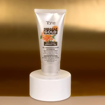 Tahe Miracle Gold Laminating Gel Anti-Humidity Quick-Dry with Thermal Protection and Anti-Frizz, 50 ml