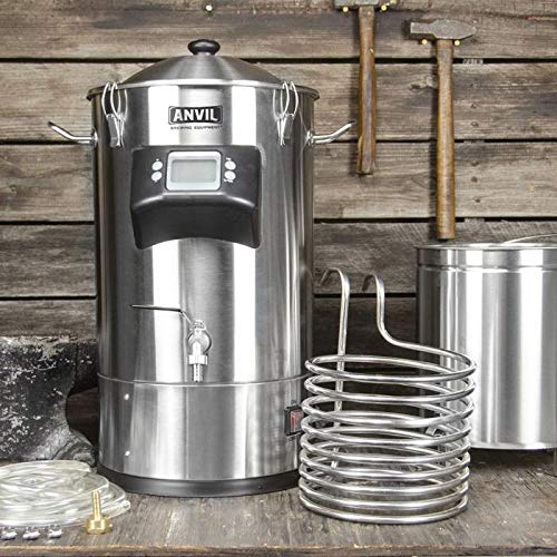 ANVIL FOUNDRY™ 6.5 Gallon Electric Boiler Kettle For All Grain Brewing T500 Ready Includes Recirculation Pump Kit and Wort Chiller