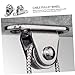 PartyKindom 2sets Heavy Duty Stainless Steel Pulley Block Small Sliding Cable Wheel for Effortless Lifting Homes Greenhouses Industries Detachable Design for Easy Cleaning