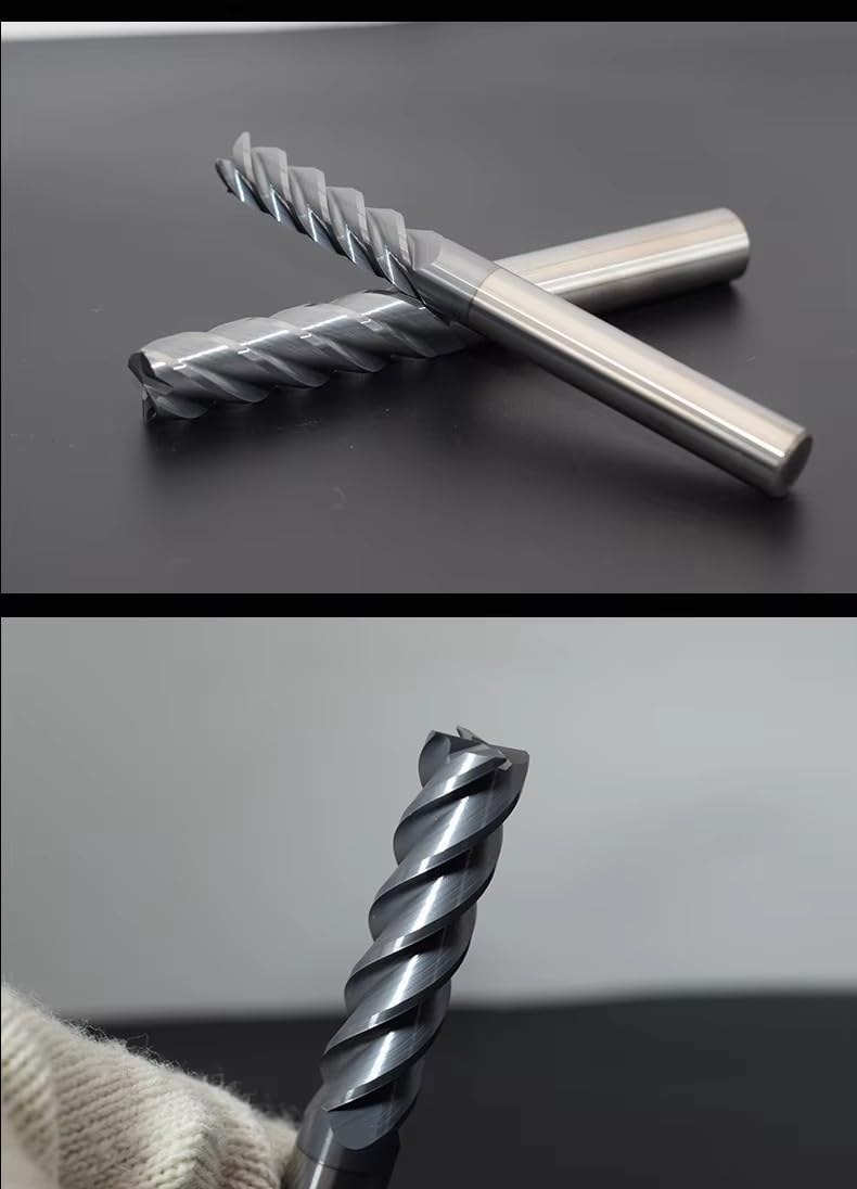 Eckenradius-Schaftfräser, Hartmetall, R Bullnose, CNC-Wolframstahl, R1, R2, R0,5, Fräser, Metalloberflächenbearbeitung, Metallfräser,12R2X12DX75L