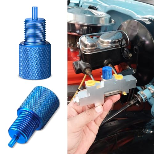 Rebvugr 2PCS Brake Proportioning Valve Bleeder Tool Bleeder Tool Combination Valves Drum Brake Tool Universal Car Accessories GM Combination Valves Fit for Disc/Disc & Disc/Drum PV2 & PV4 (2PCS)