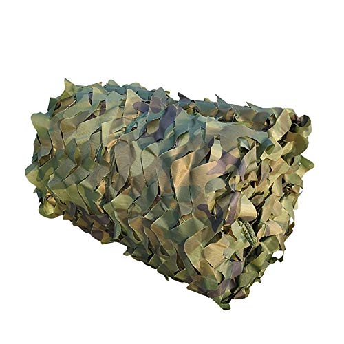 Tarnnetz Sonnenschutz, Wald - (2 × 7 M) Militärisches Sonnenschutznetze Camping Jagd Schießen Kinder Nerf War Party…