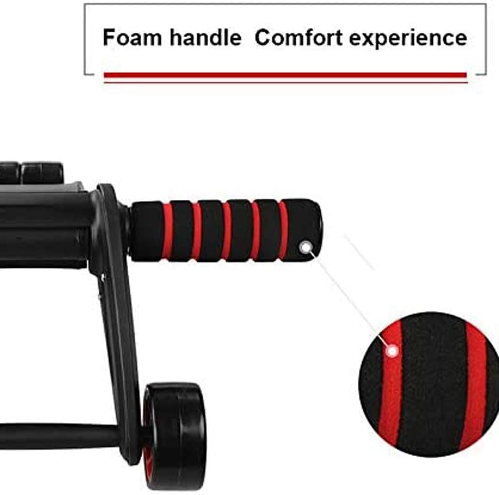 Unisex Fitness Equipmentfolding Four Wheel Row Bearing Roller Fitness Exercise Abdominal Muscle Wheel