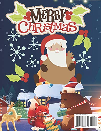Christmas Activity book For Kids: Fun Children’s Christmas Gift or Present for Toddlers & Kids - 50 Beautiful Pages to Color with Santa Claus, Reindeer, Snowmen & More! image 4