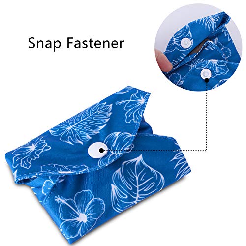 Image of Teamoy Reusable Menstrual Pads, Cloth Sanitary Pad, Panty Liners, Plant | Washable Pads with Charcoal Absorbency Layers, Soft and Comfortable, 10 Pcs Pad with 1 Wet Bag, 3pcsx7.9 inch+4pcsx10 inch+3pcsx11.6 inch