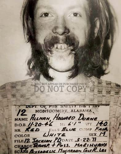 Photo Duane Allman Skydog pour Déco Salon Rock 1971