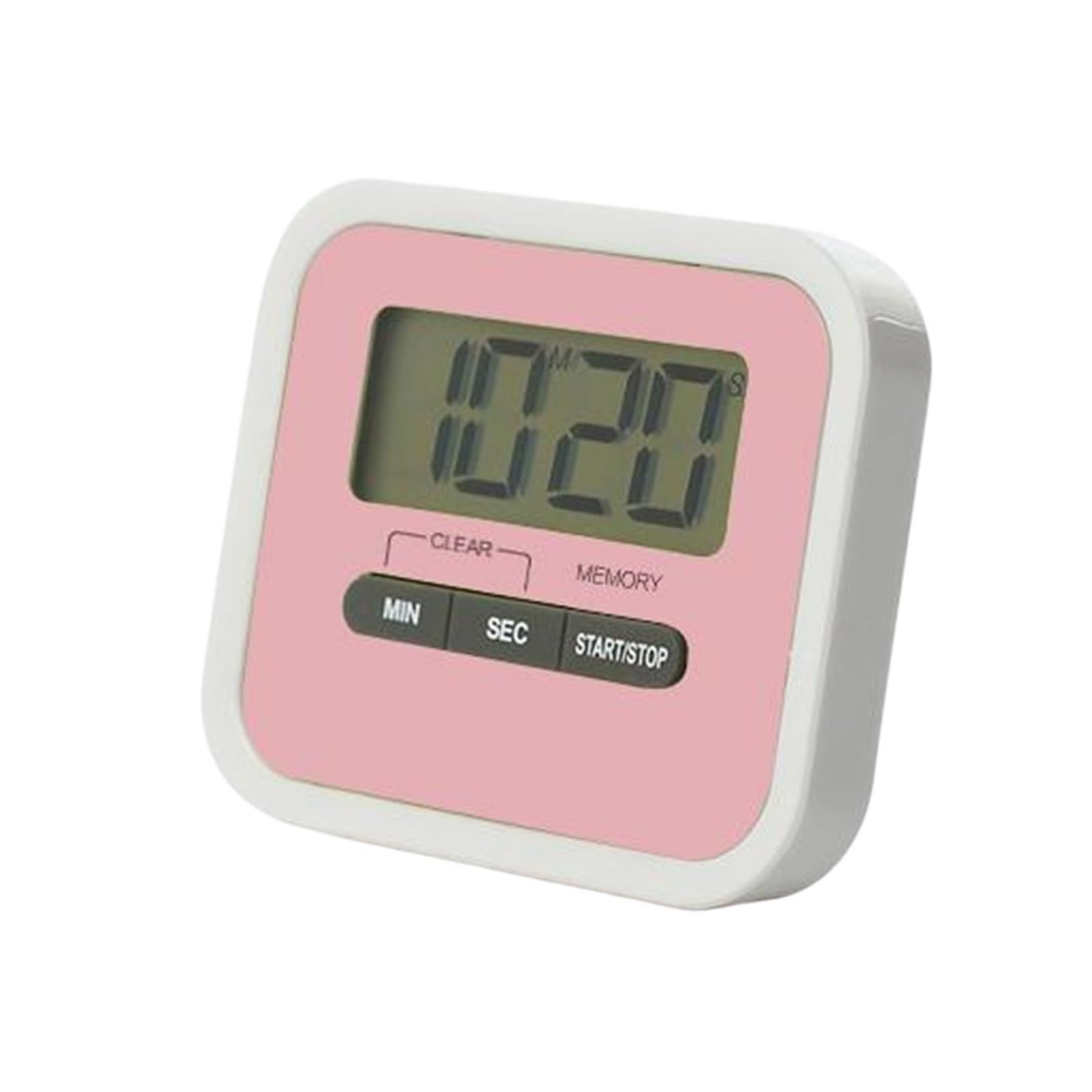 Kitchen Timer Digital Manual Countdown Alarm Clock Mechanical Cooking With LCD Screen For Baking Tools Reliable Efficient(PINK)