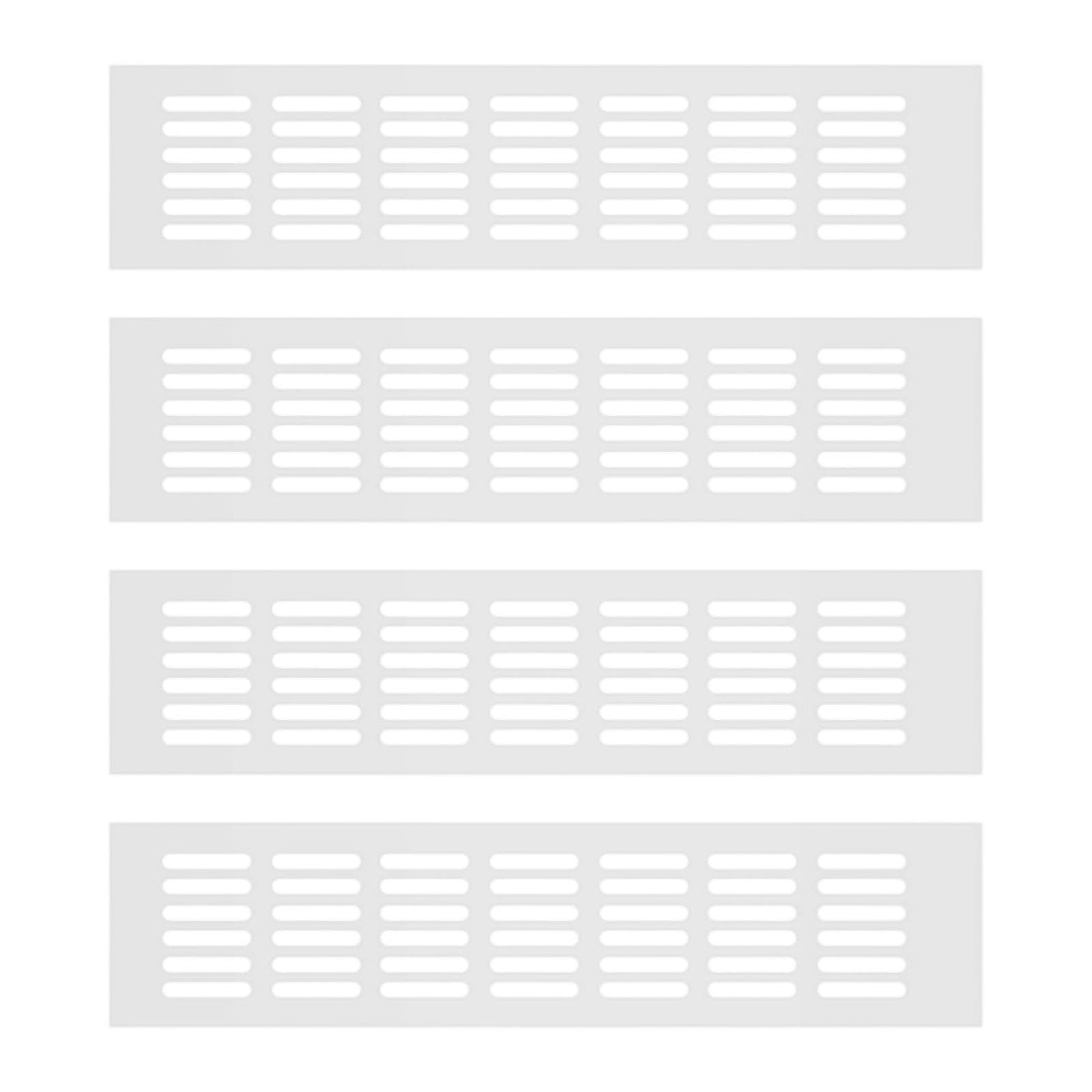 APLudoo Aluminum Ventilation Grilles Cabinet Wardrobes Airflows Covers Modern Design Easy to Clean Double Side Airflows Grates Aluminum Ventilation Grille for Cabinets