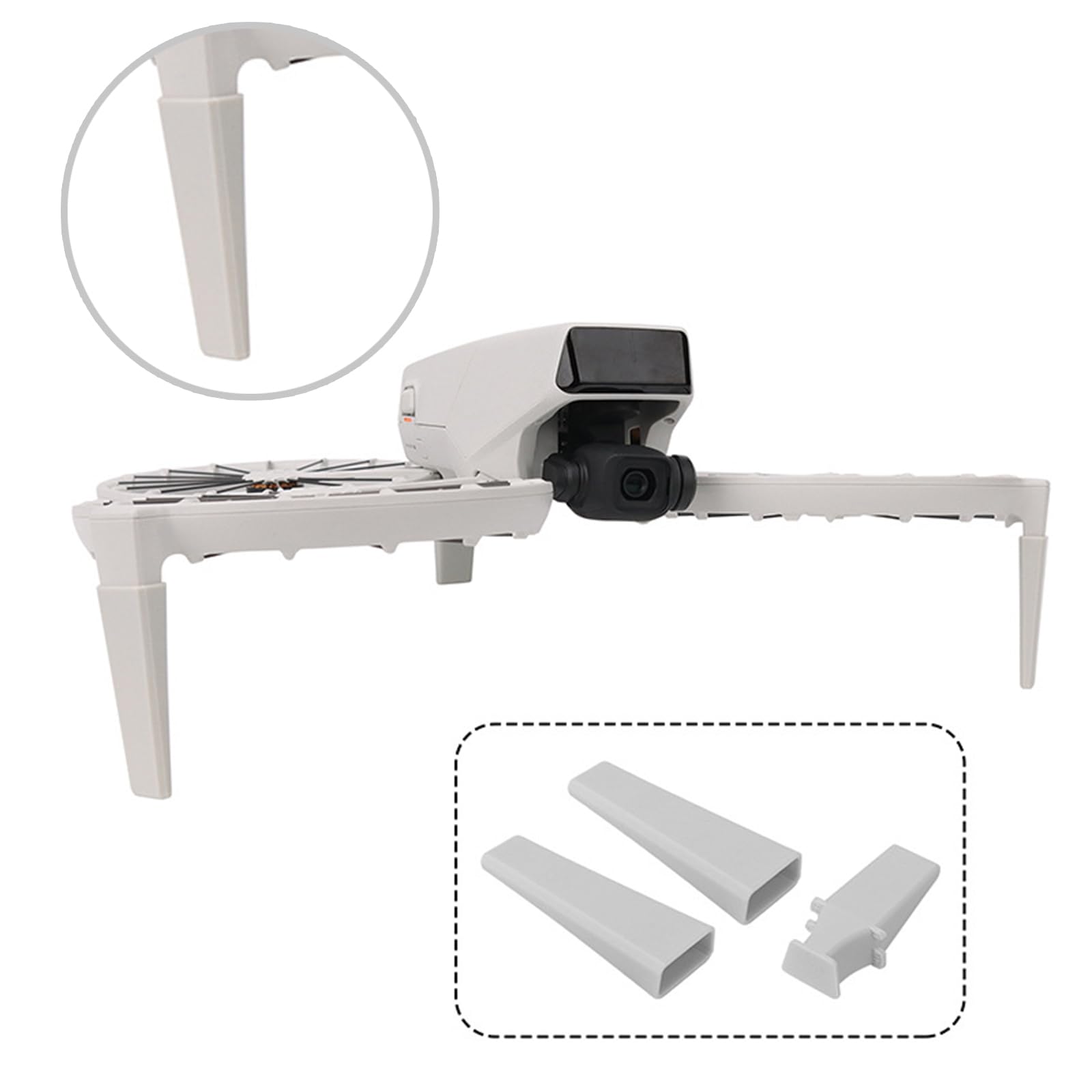 Increased Landing Gear for Extension Heightened Gear Leg Protectors Stand for Access