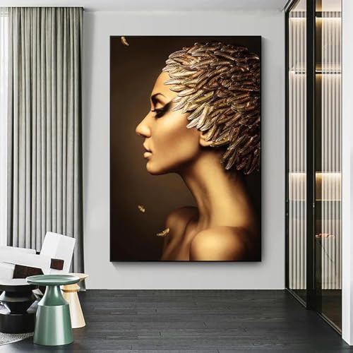Affiches et impressions dsdsgog toile cuivre maquillage femme châssis bois