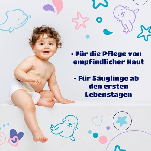 Kindii Pure Baby Pads – (1x60 Stück) Baby Wattepads – große quadratische Pads für empfindliche Haut – ersetzt Feuchttücher, weich, weiche Kanten, kein Ausfransen – 60 Stück