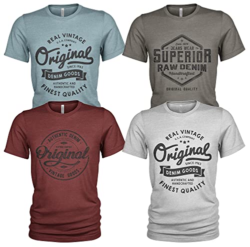 Maglietta da uomo, confezione da 4 magliette