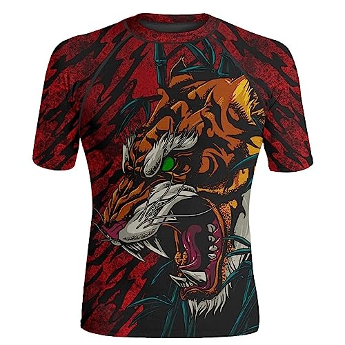 Compression Shirt Short Sleeve Rash Guard Men, Compression Shirt Stretchable Fabric, Gift On Birthday for Men2