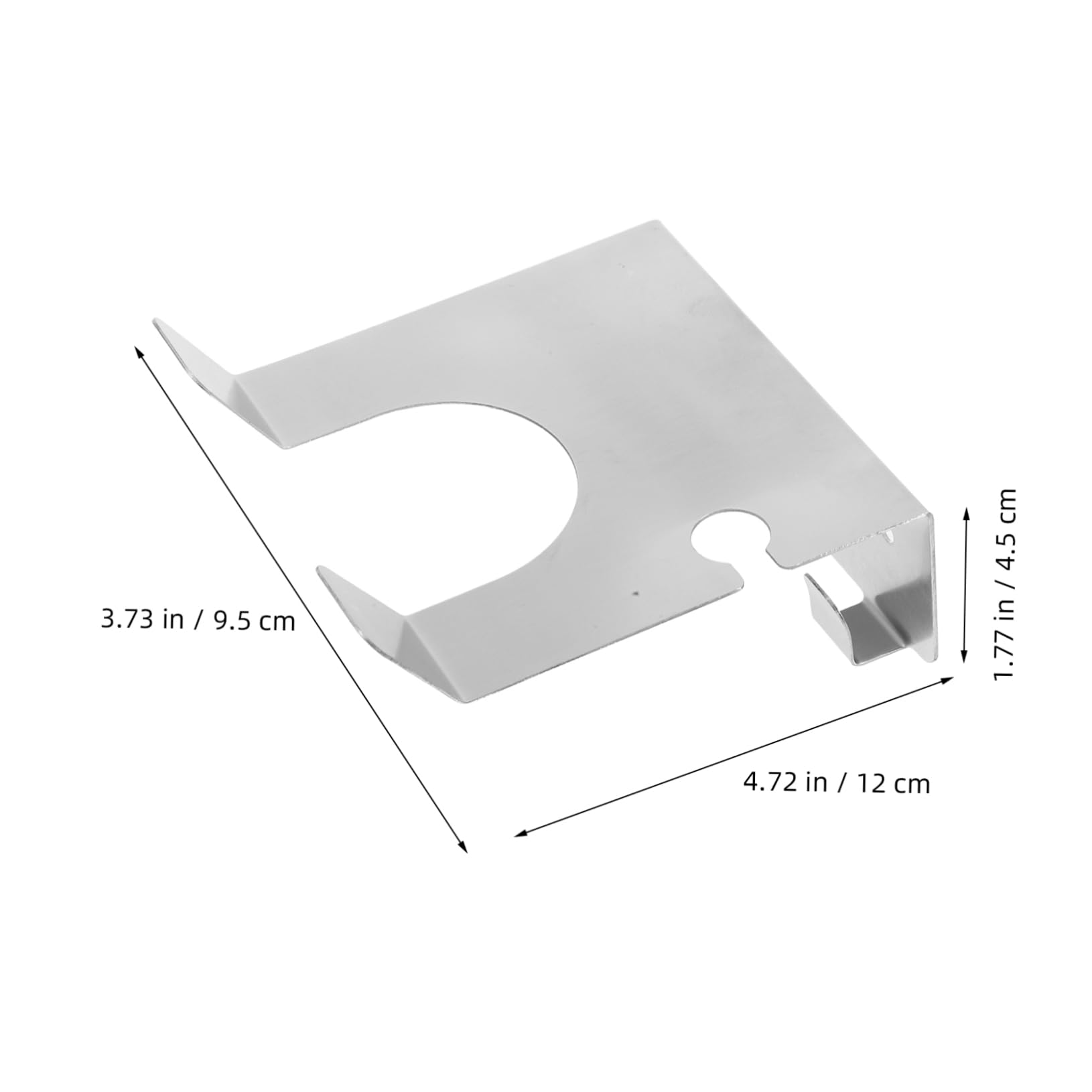 SOLUSTRE Hair Dryer Stand Wall Mount Stainless Steel Hair Tool Storage Organizer Sleek Modern Design