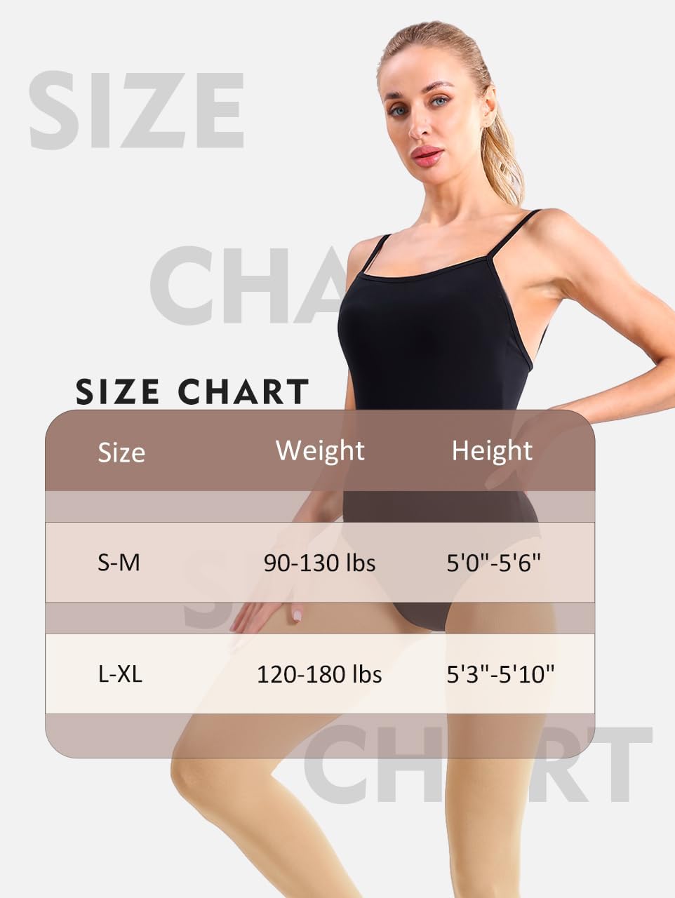 Ballet Dance Tights Girls Women Convertible Transition Ultra Soft Leggings for Toddler Kids Adult Students - Image 6