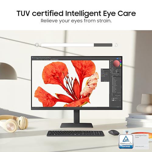 Image of Samsung 32-Inch(80cm) QHD ViewFinity S6 Monitor, IPS, 100 Hz, 1.07 Billion Colors, HDR10, Multiple Ports, Easy Setup, Height Adjustable Stand, Pivot, Eye Care Technology (LS32D600EAWXXL, Black)