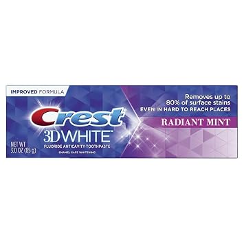 Crest Toothpaste 3d White Radiant, Mint, 3 Oz