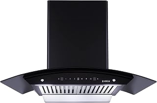 Elica 90cm 1200 m3/hr Autoclean Baffle Filter Kitchen Chimney with 15 Years Warranty (WD BF 906 HAC LTW MS NERO) Price In India