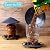 Bird Feeders for Outdoors, eWonLife Bird Feeder Outside Hanging, Squirrel Proof, Easy Clean and Fill, Adjustable Feeder with Sturdy Wire and Roof, Plastic, for Garden, Backyard, Terrace(25 OZ/Pack)